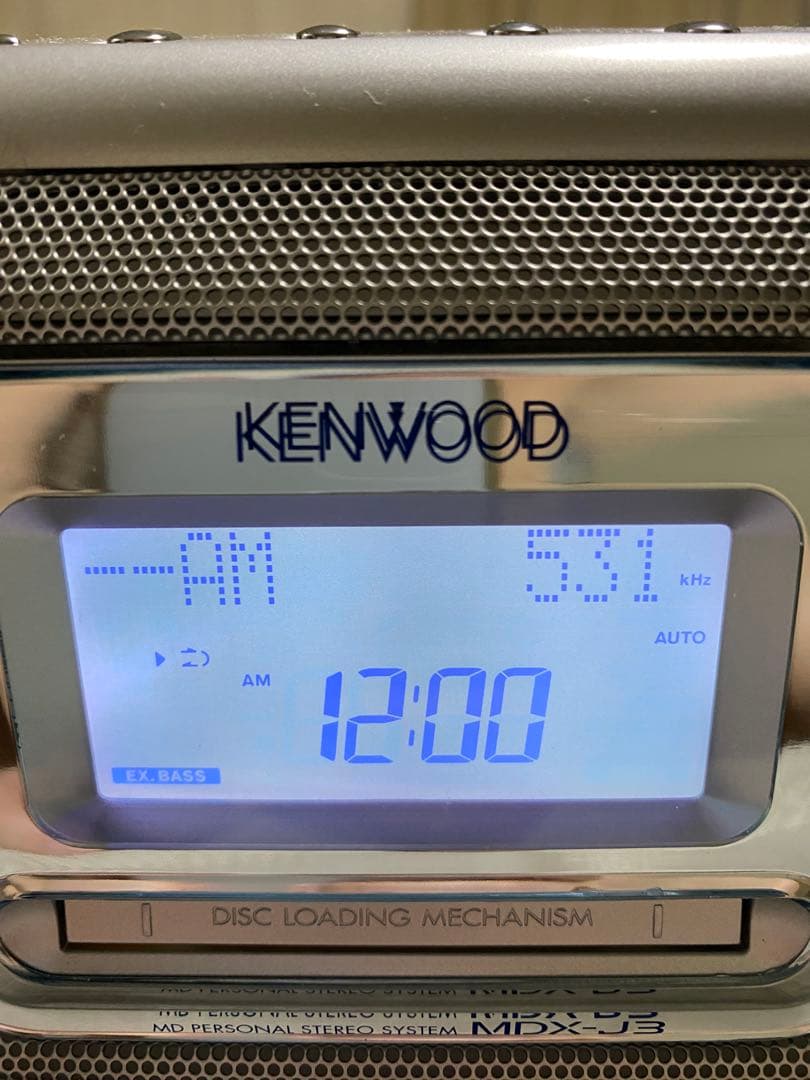 未使用品　箱付　KENWOOD MDX-J3 CD・MD・カセットデッキ