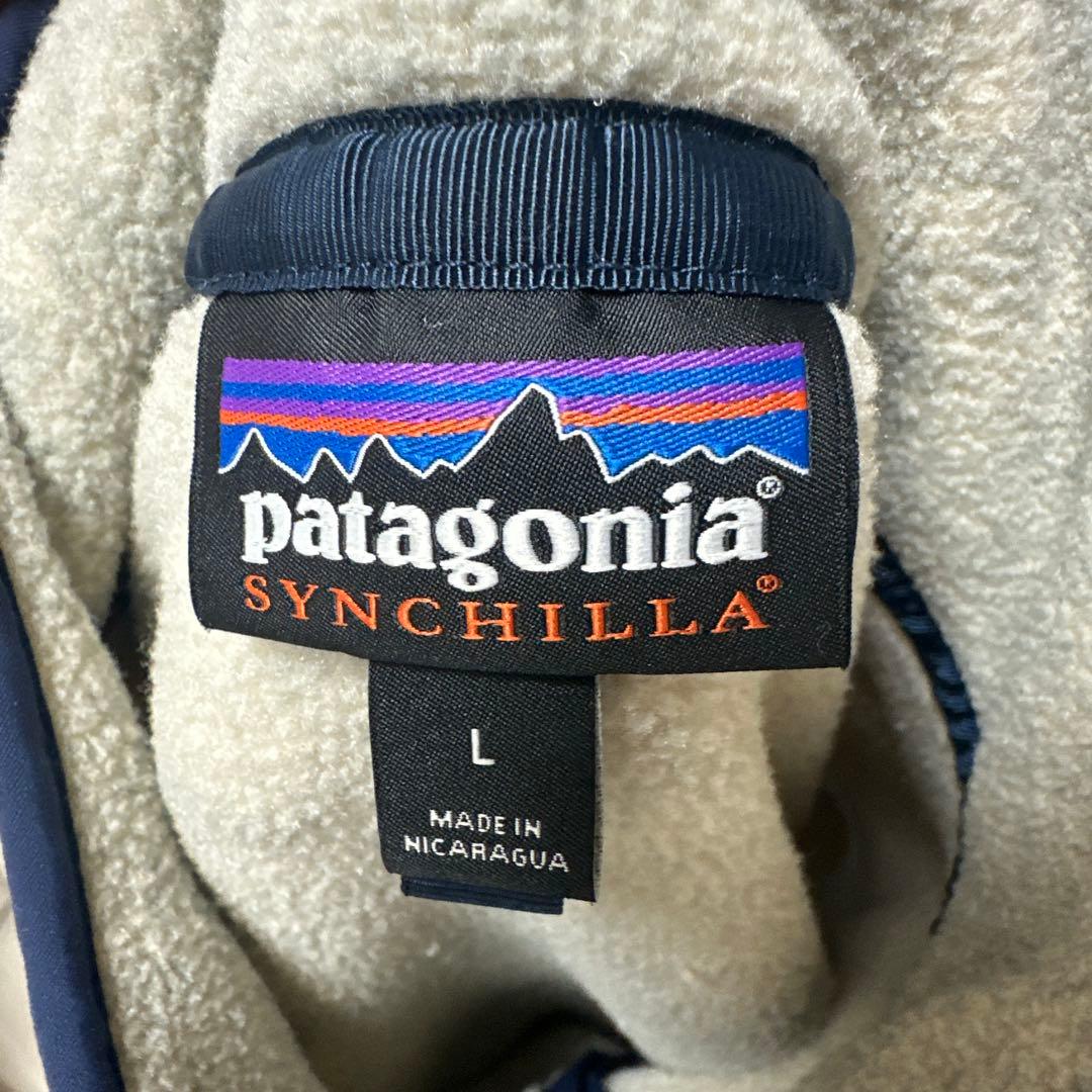 Patagonia フリース ベージュ ボタン付き