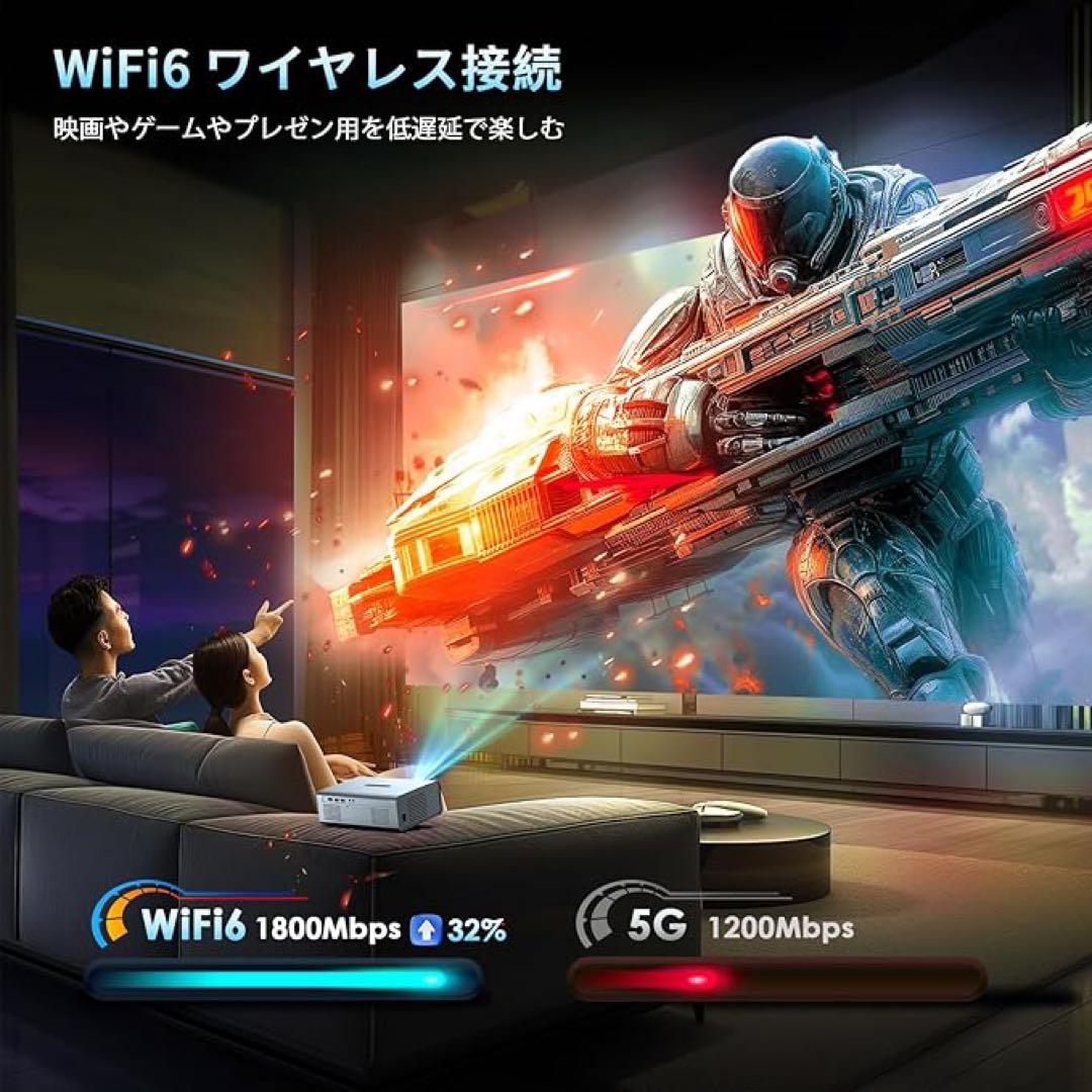 【2025革新電動フォーカス＆30000LM高輝度】プロジェクター 4k対応