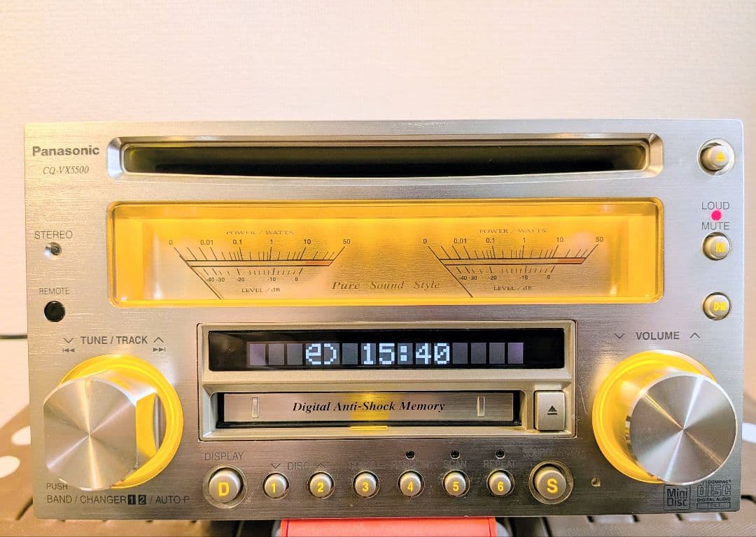 パナソニック CQ-VX5500D CD/MDプレーヤー/カーオーディオ