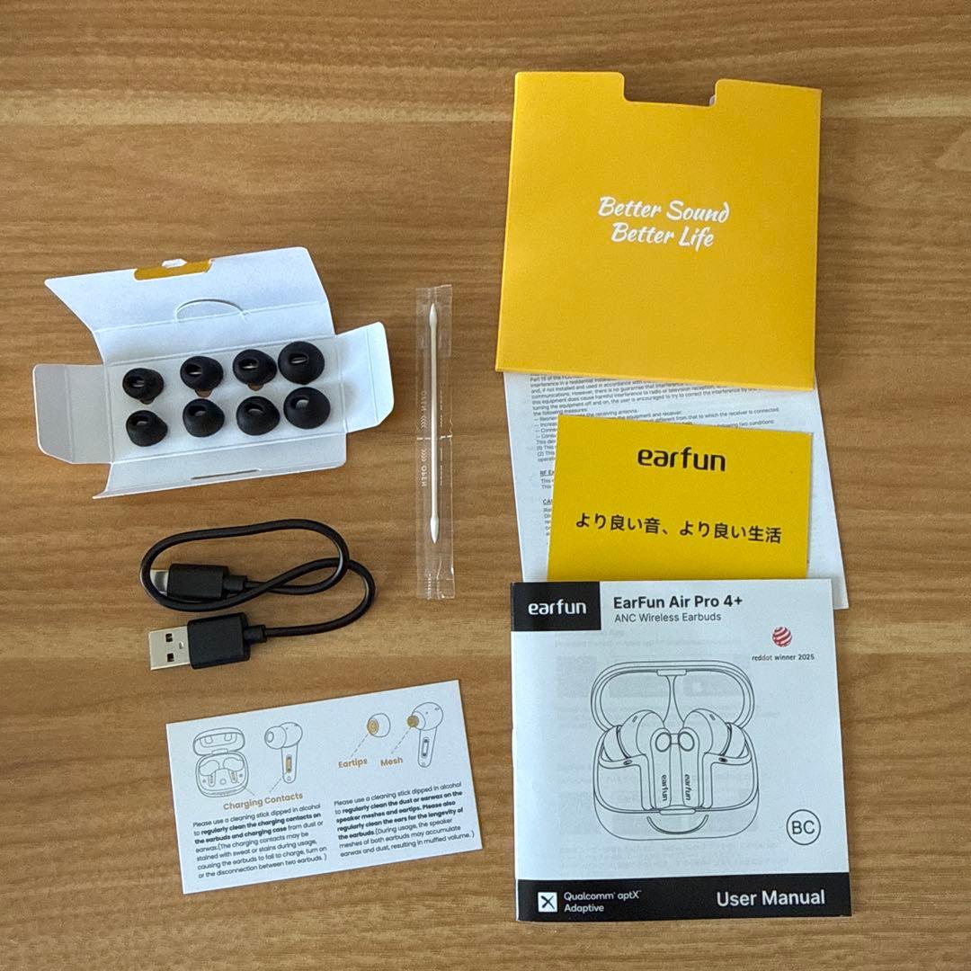 【試聴程度｜定価¥13,990】新作EarFun Air Pro 4+