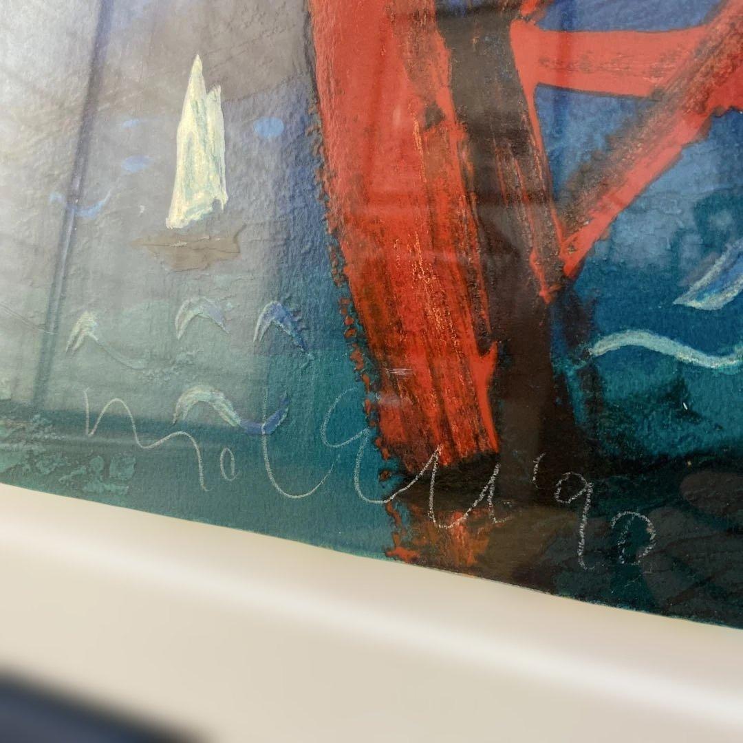 Fuzzy on GG Bridge シルクスクリーン版画 254/300