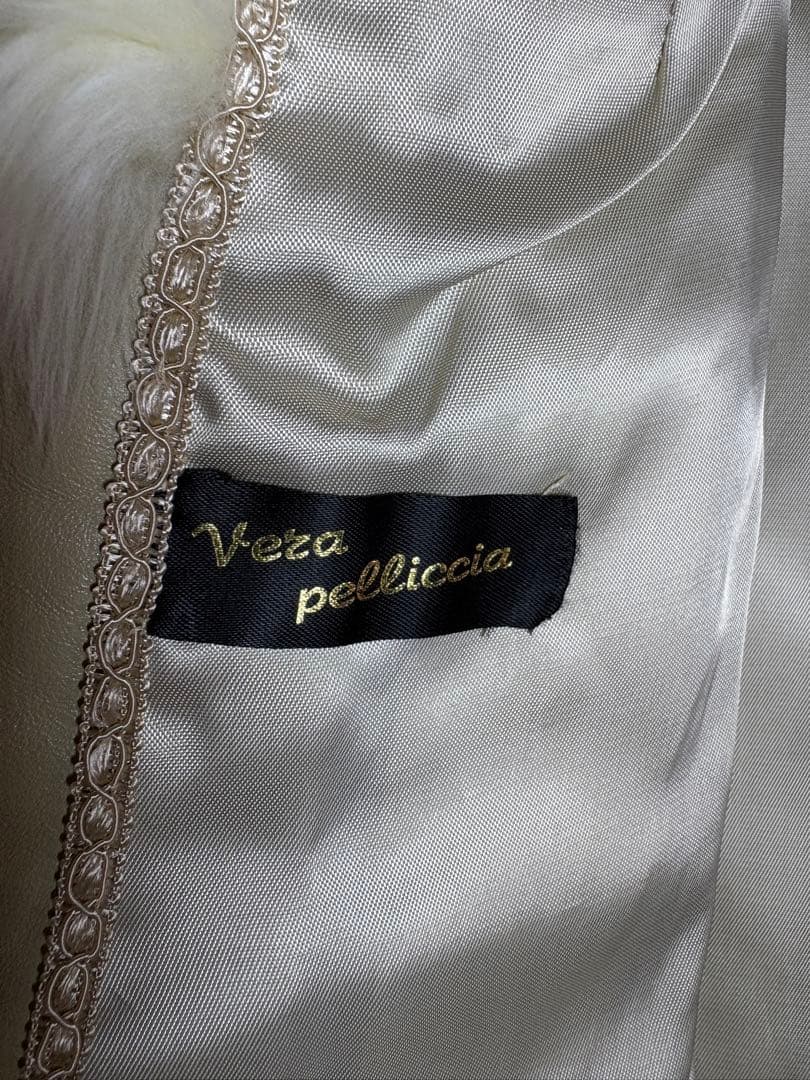 高級フォックスファーコート 42 L〜XL相当 白系