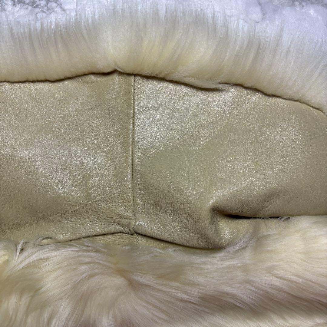 高級フォックスファーコート 42 L〜XL相当 白系