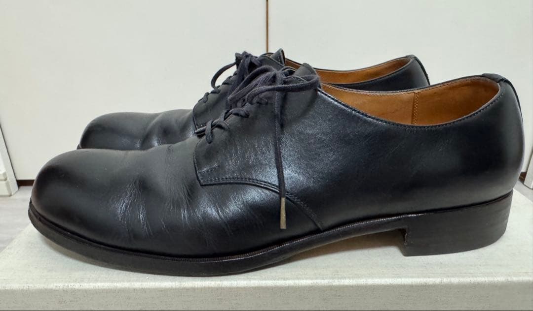 forme フォルメ プレーントゥ 短靴 外羽根 ブラック サイズ5 1/2