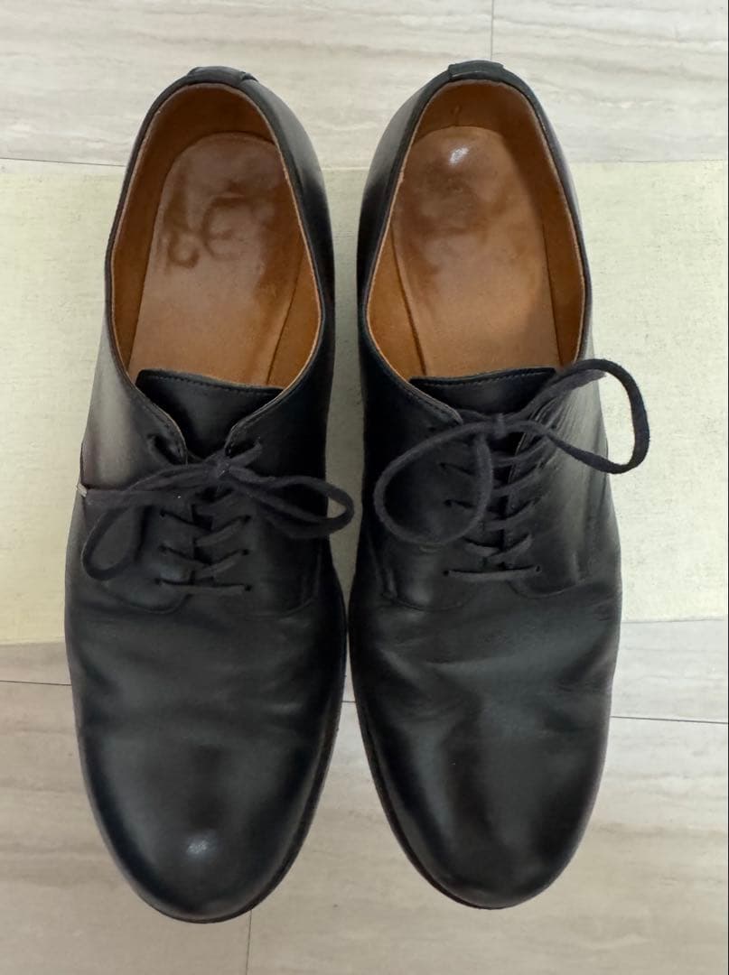 forme フォルメ プレーントゥ 短靴 外羽根 ブラック サイズ5 1/2