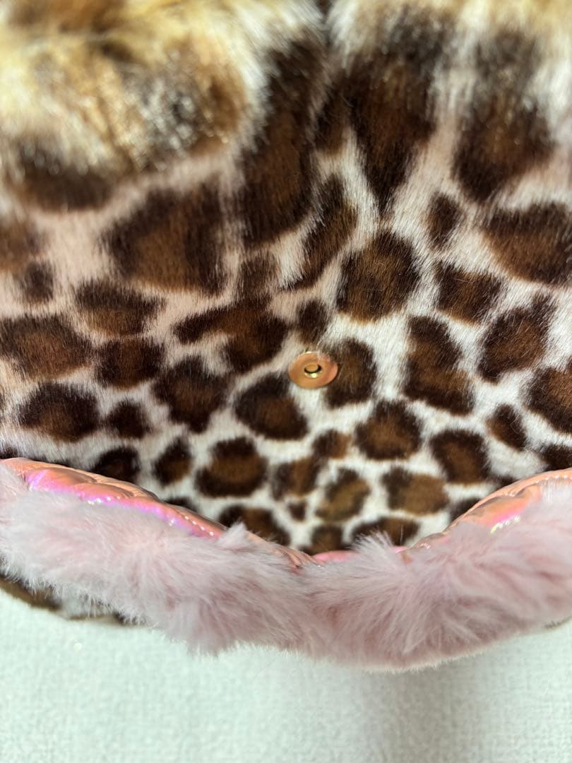 ざ*ろ様 コヤンイサムチョン　サイドファスナーバッグ（大）　ヒョウ柄　ルミちゃん