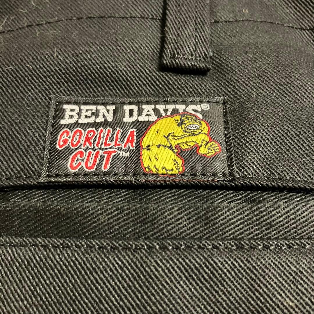 BEN DAVIS GORILLA CUT ブラックチノパン　W32