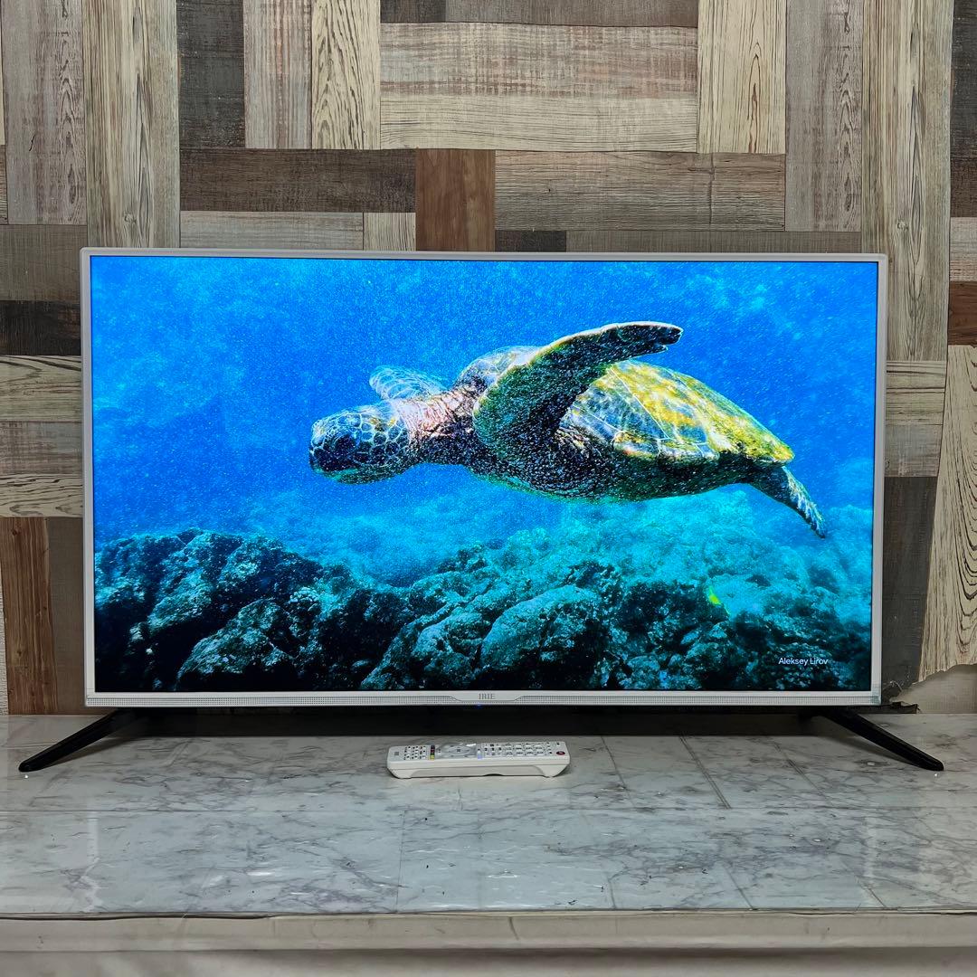 即日受渡❣️昨年購入IRIE40型液晶テレビWチューナー裏録可。希少ホワイトモデル