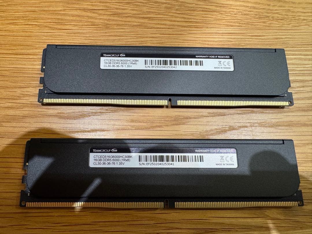 メモリー DDR5 6000MHz CL30 T-CREATE EXPERT 16GBx2