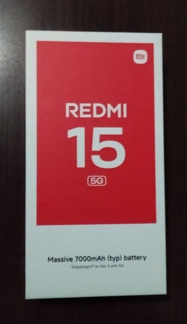 ★人気のミッドナイトブラック★Redmi15 5G 8GB/256GB