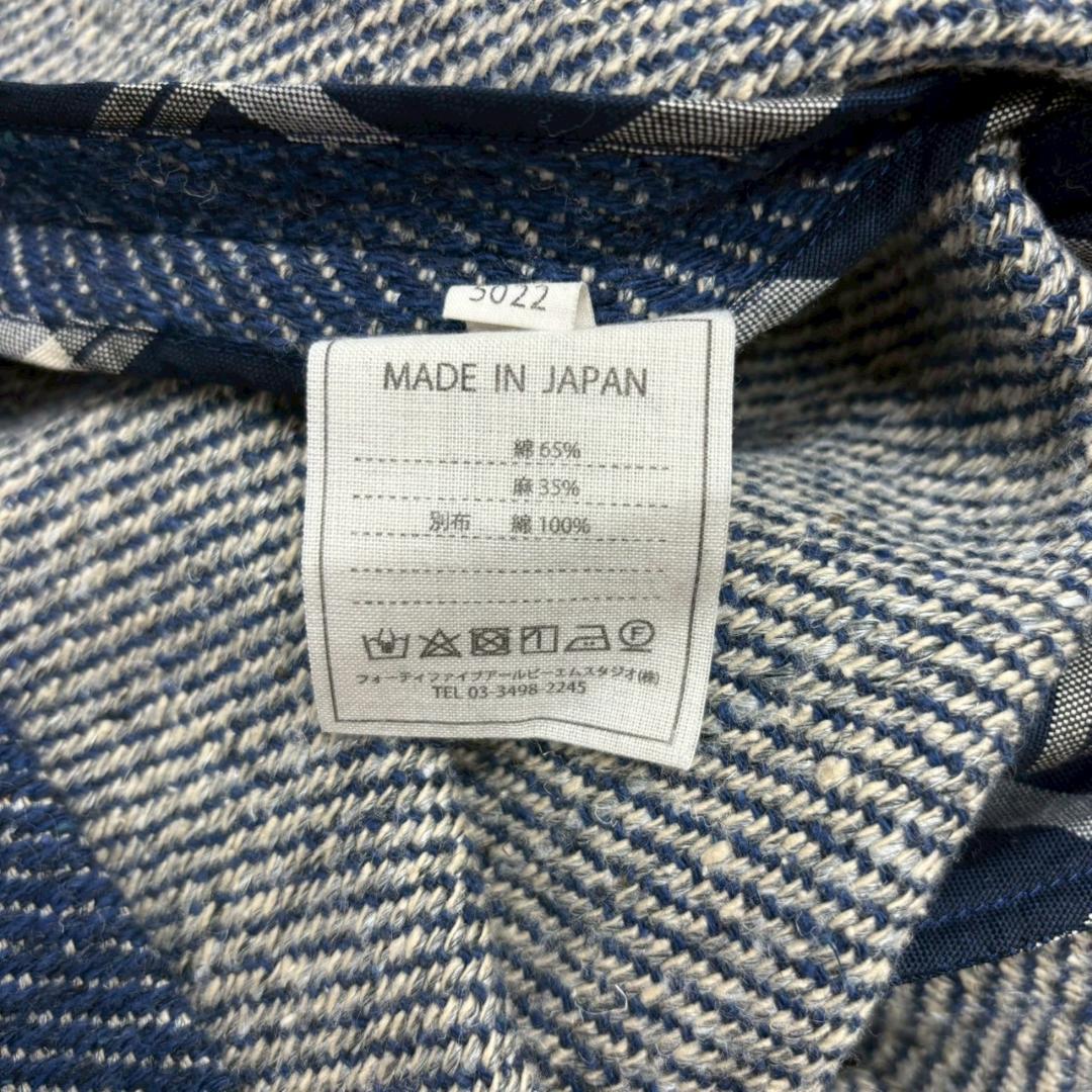 45rpm コットン リネン デニム風 ワンピース 日本製 N1455