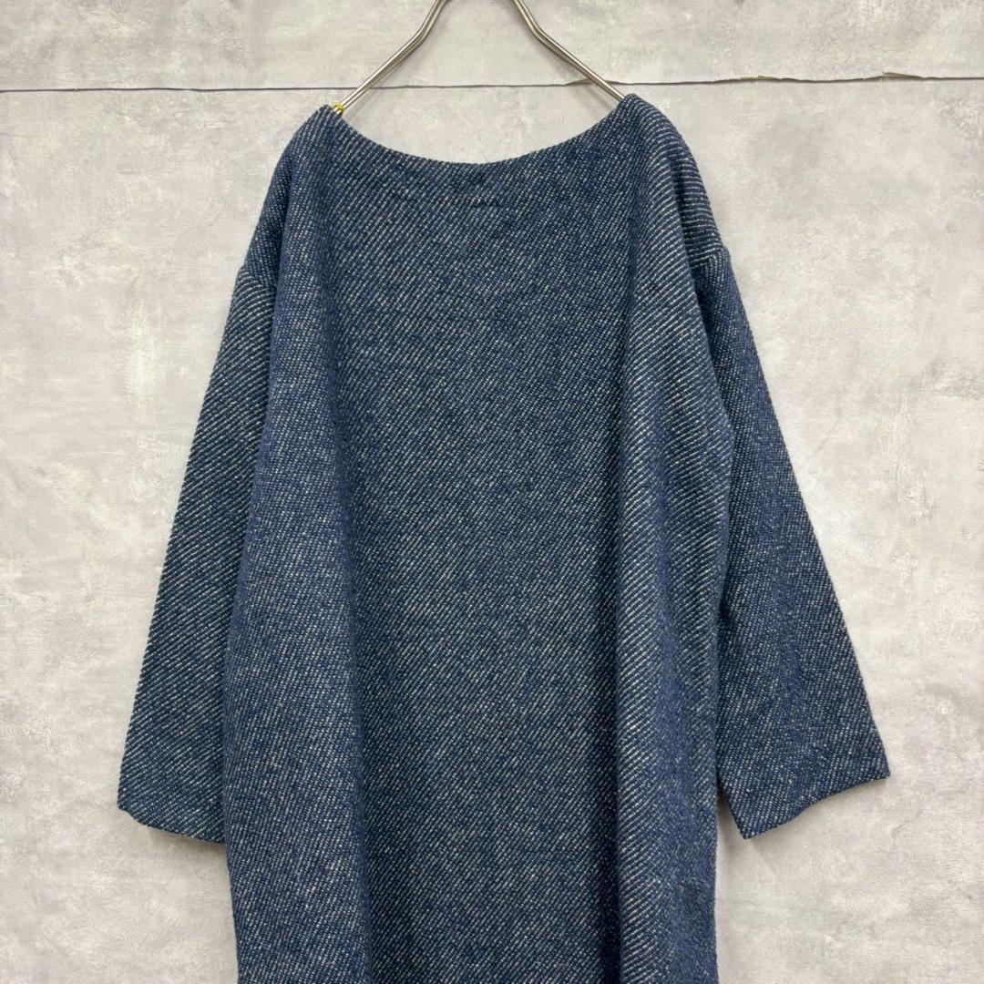 45rpm コットン リネン デニム風 ワンピース 日本製 N1455