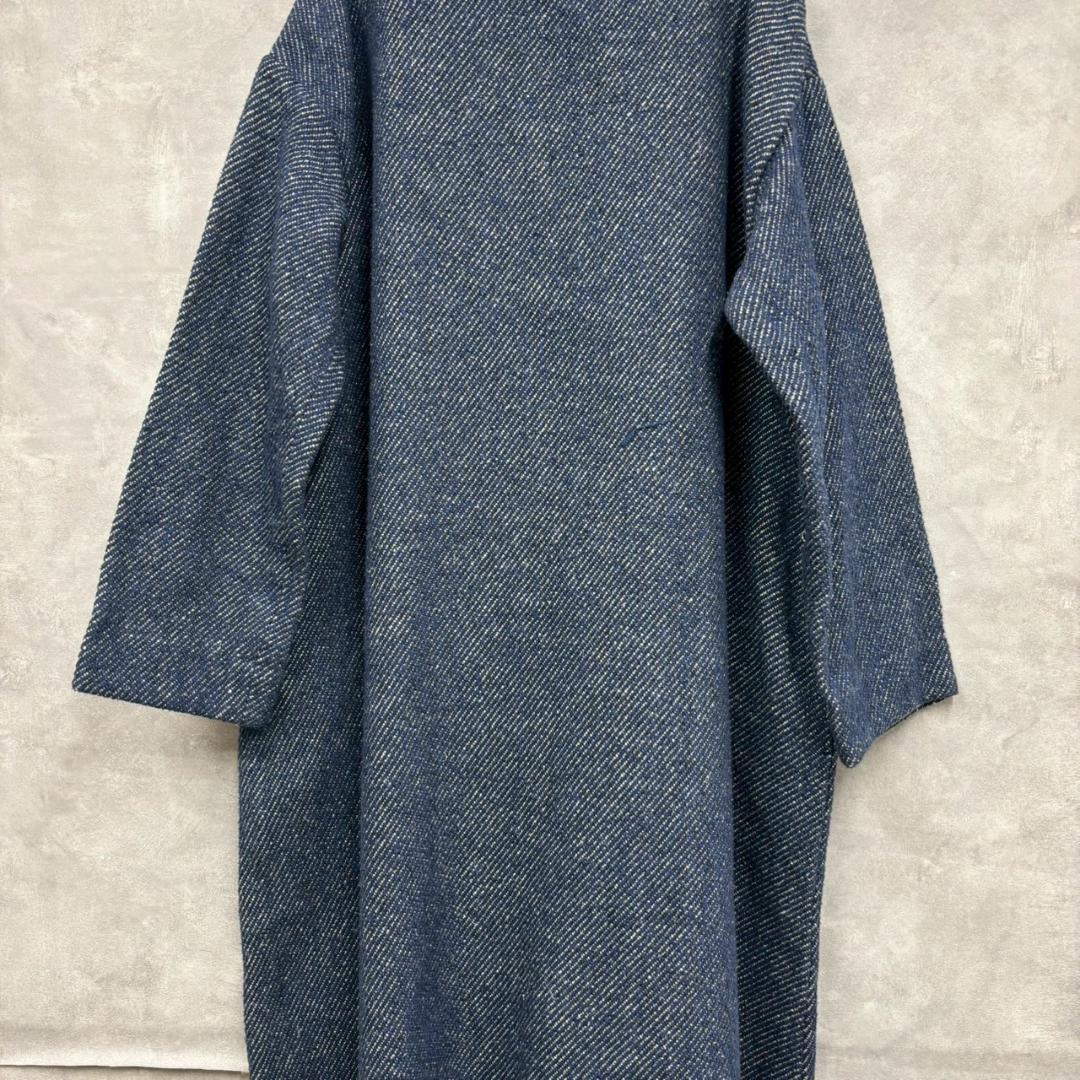 45rpm コットン リネン デニム風 ワンピース 日本製 N1455