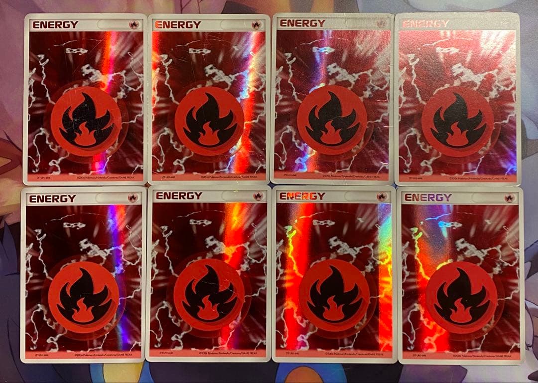 基本エネルギー 炎 ホロン 8枚セット