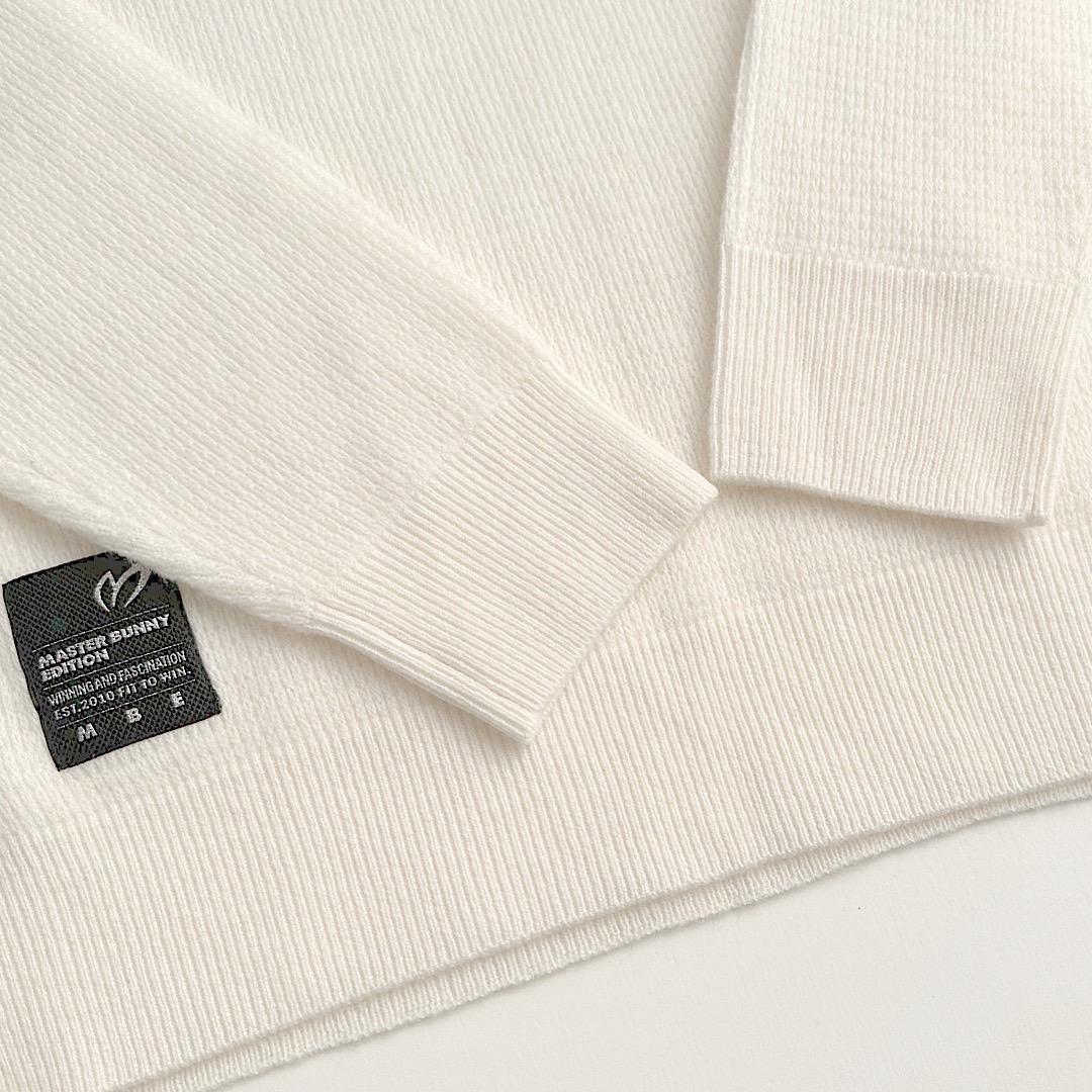 553マスターバニー レディース ゴルフウェア ウールカシミヤニット 白 0 S