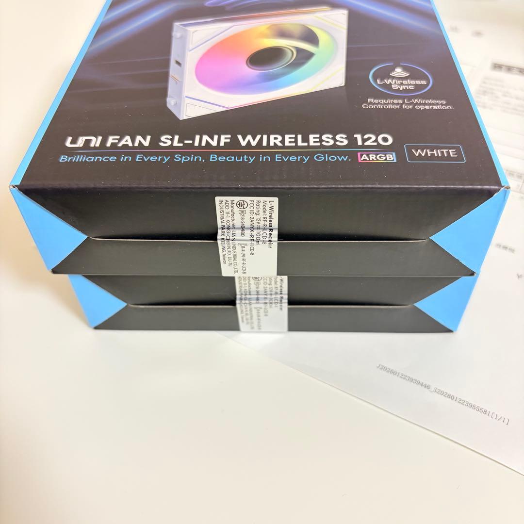 保証書付き LianLi UNI FAN SL-INF WIRELESS ×2