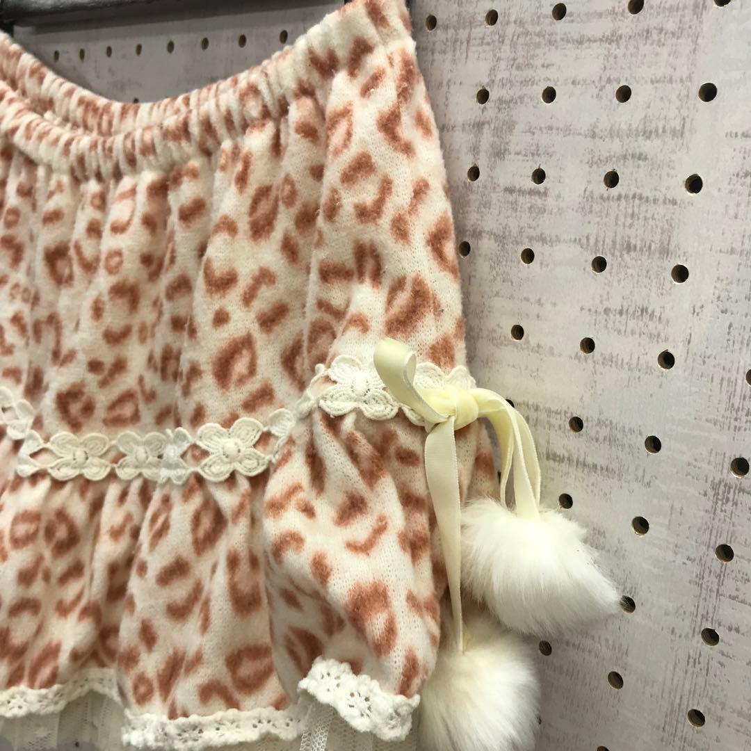 平成レトロ 姫ギャル古着 LIZ LISA スカート見え ヒョウ柄ショートパンツ