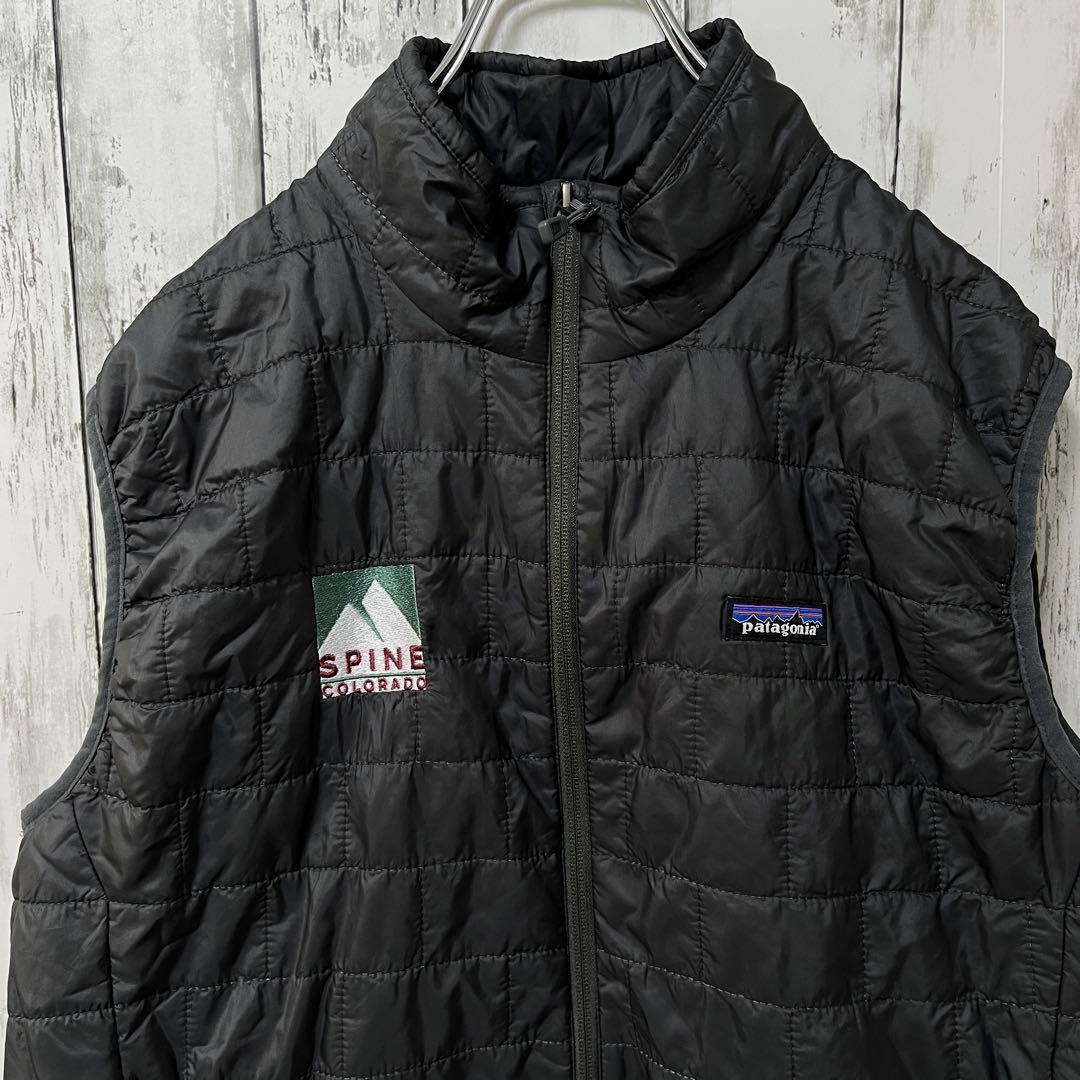 patagonia パタゴニア ナノパフベスト L サイズ ダークグレイ