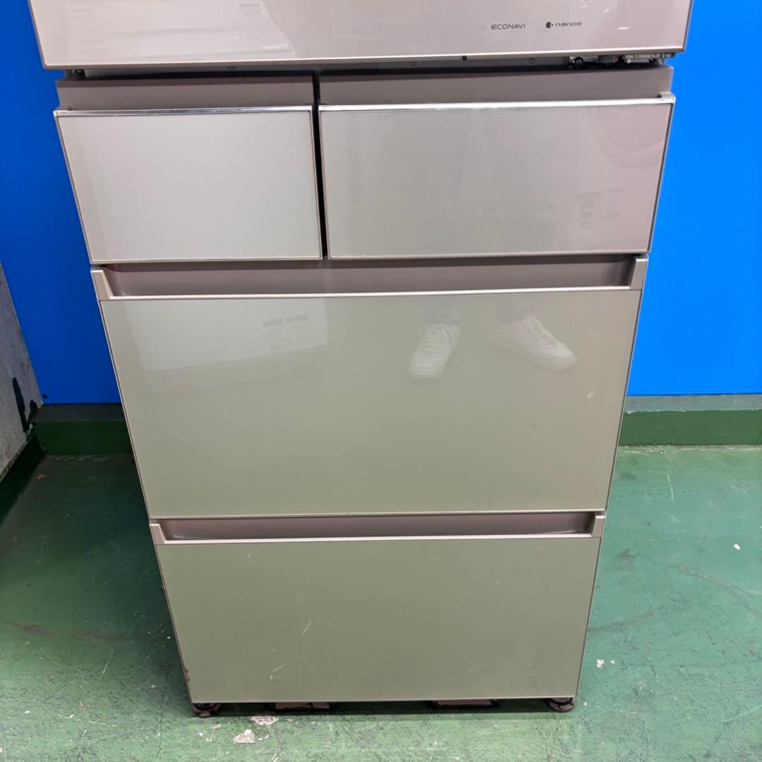 668 パナソニック　大型冷蔵庫　400L強　自動製氷　右開き　小型　家庭用