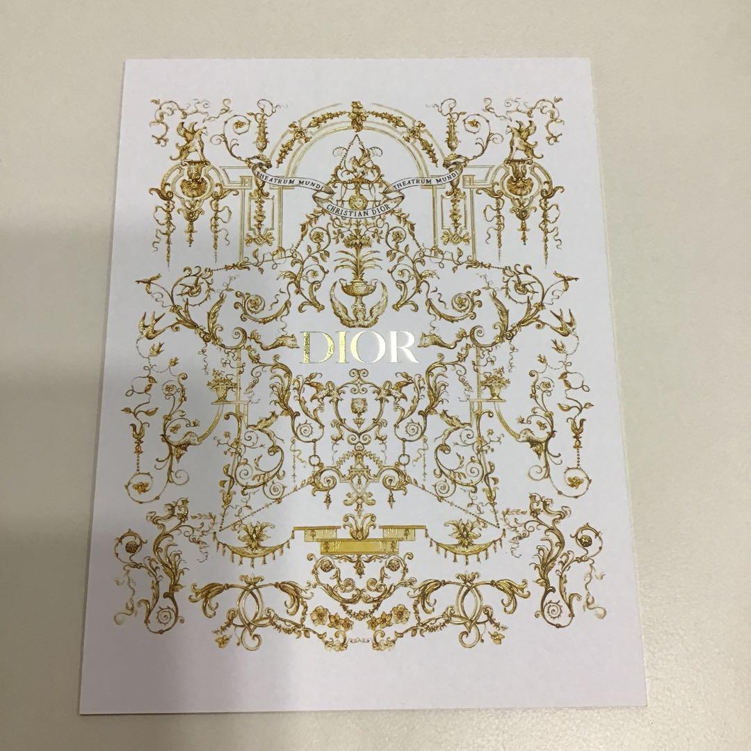 DIOR スノードーム 2025 ニューイヤーカードとミニショッパー付き