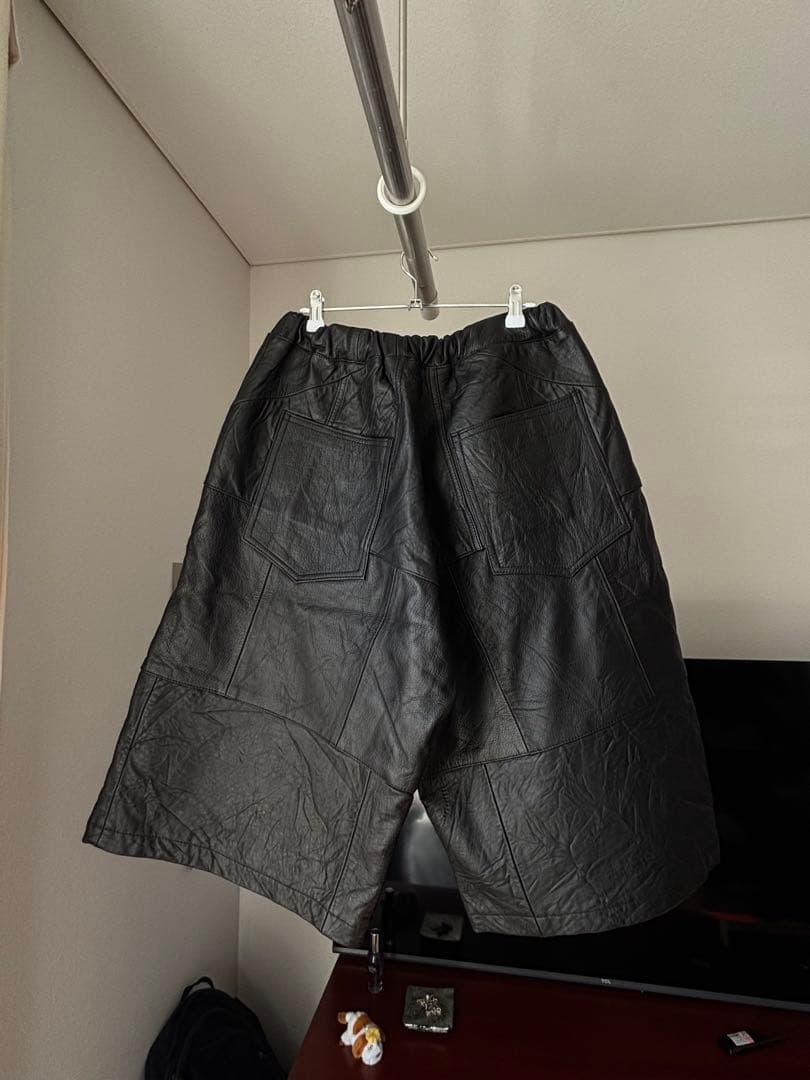 羊革　ラムレザー　リメイクショートパンツ　1/24迄