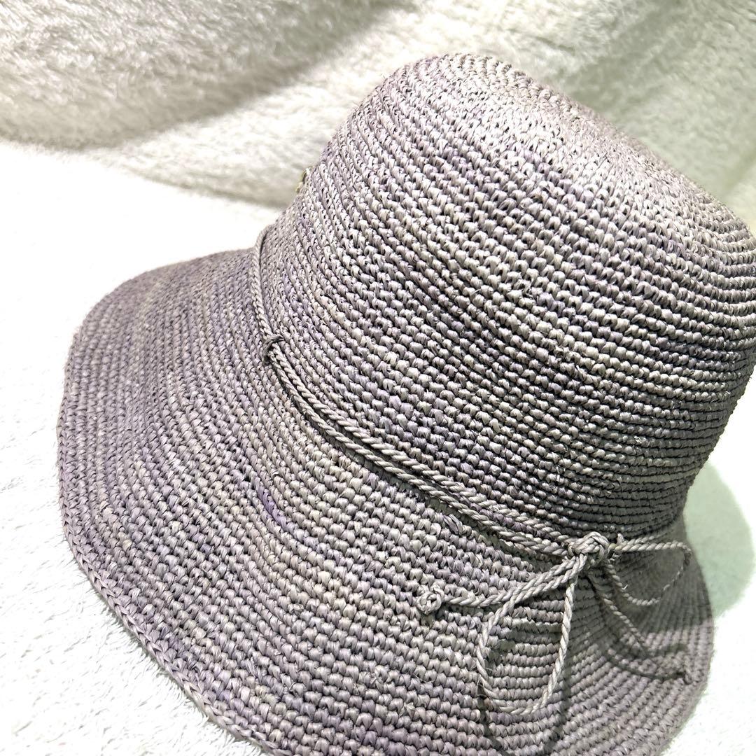 HELEN KAMINSKI ヘレンカミンスキー　麦わら　帽子　ハット　グレー