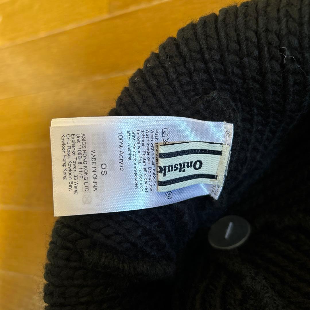 ✨新品✨ オニツカタイガー ニット帽　ブラック 定価　13200円