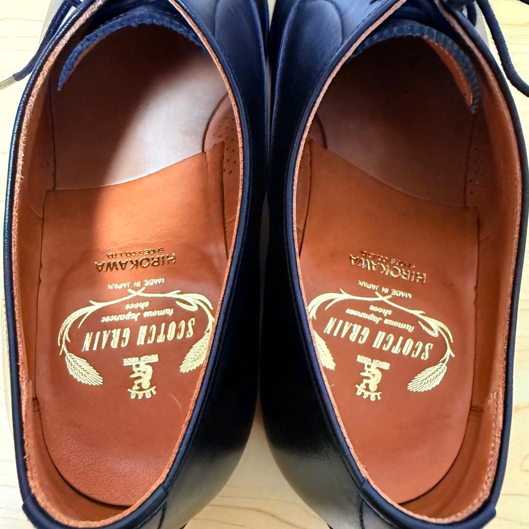 【美品】SCOTCH GRAIN ストレートチップ 内羽根 3526 25cm