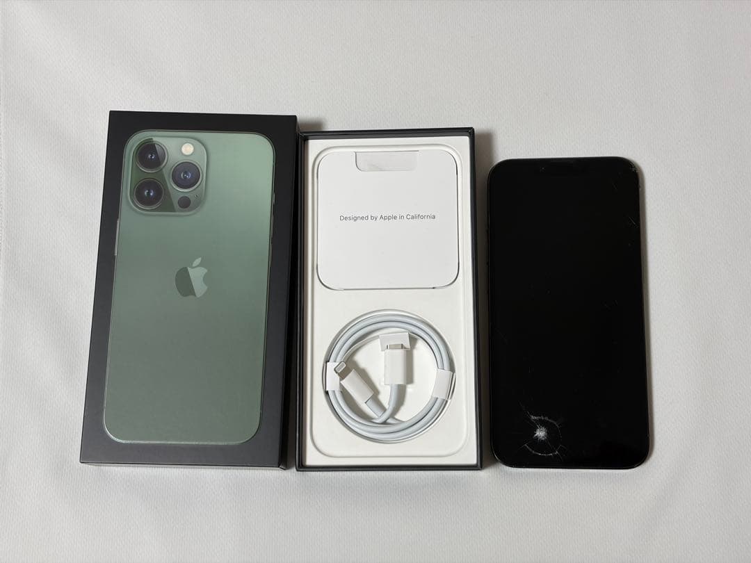 *様 Apple iPhone 13 Pro 画面割れ 箱あり