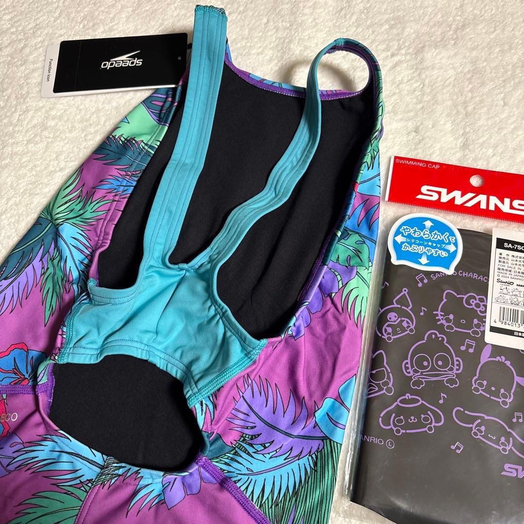 新品　レディース　スピード　競泳水着　Oサイズ　練習用　紫