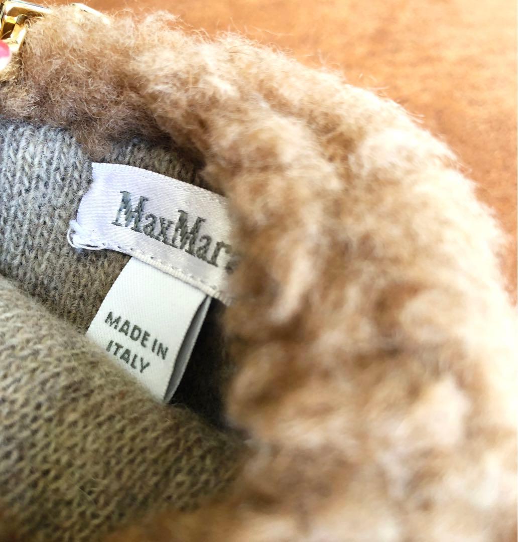 Max Mara テディベア ミトン 手袋 M