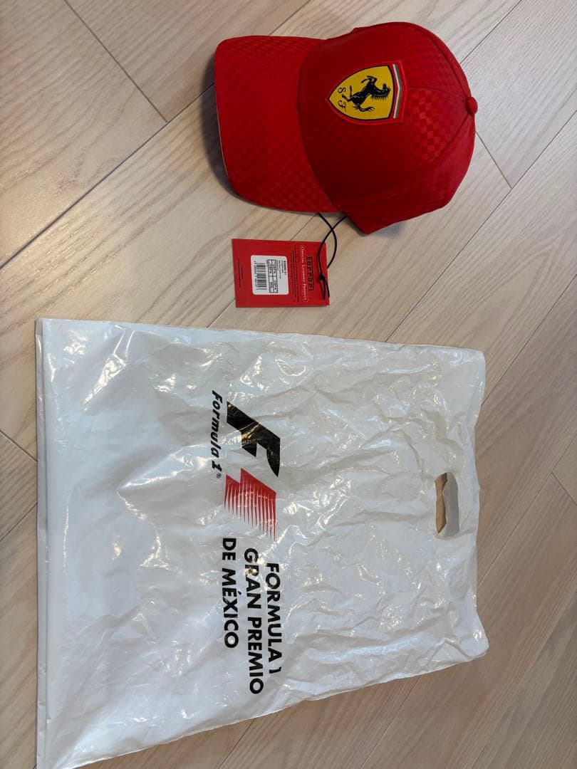 【新品未使用】フェラーリ F1 キャップ 2016年メキシコグランプリ（赤）