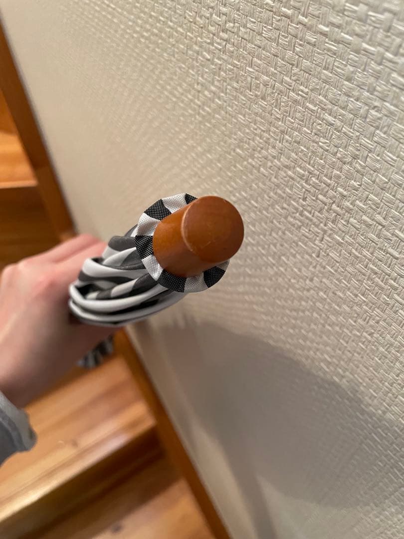 サンバリア100 日傘　ストライプ　フリル