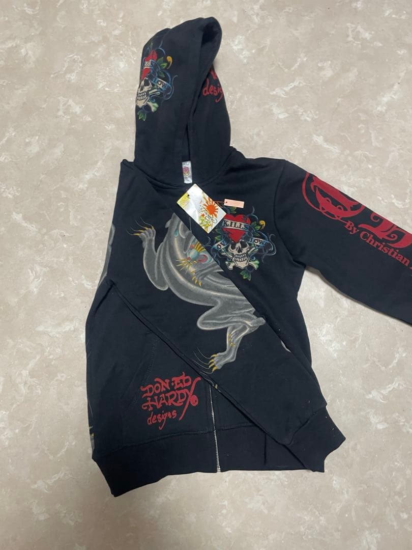 Ed Hardy パーカー　ブラック