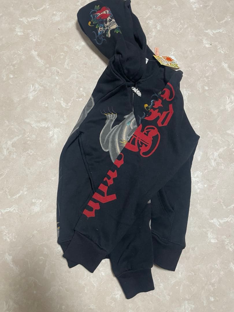 Ed Hardy パーカー　ブラック