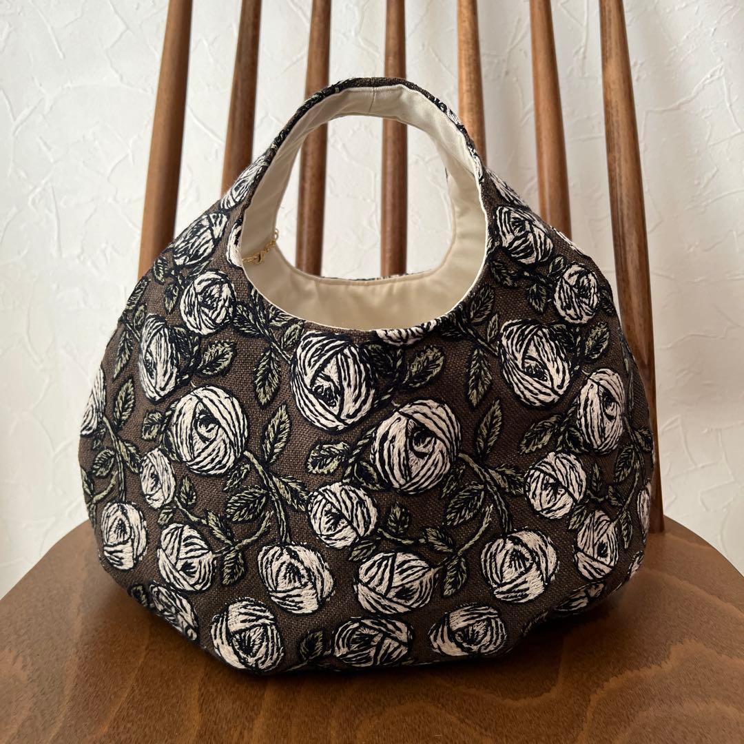 ♡handmade♡ ミナペルホネン　　　まぁるく持てるバッグ