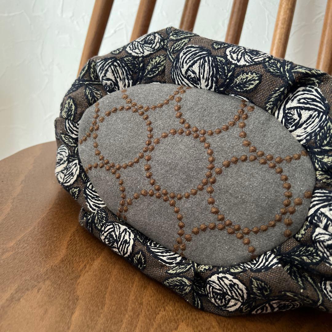 ♡handmade♡ ミナペルホネン　　　まぁるく持てるバッグ