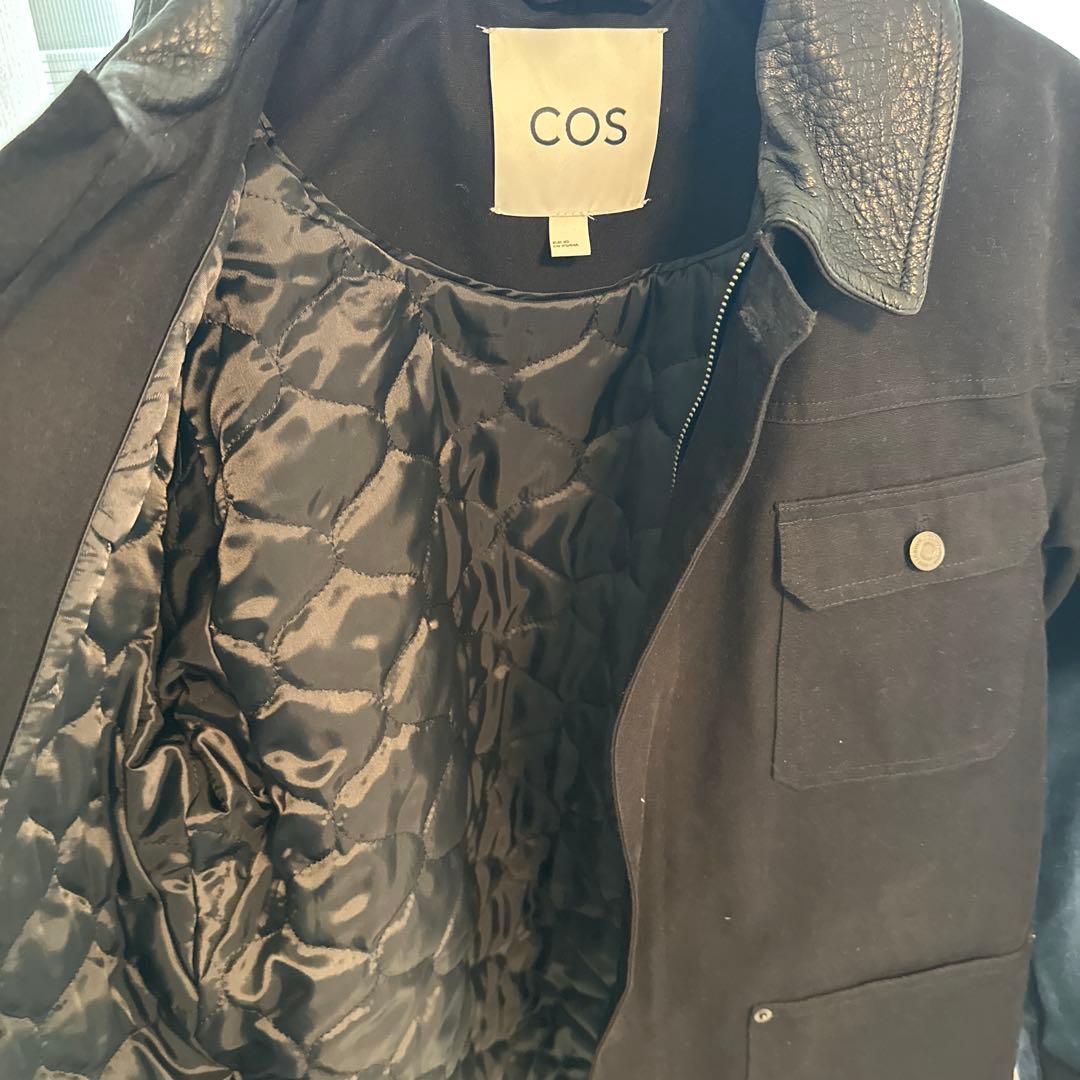 【最終価格】COS レザーカラーフィールドジャケット