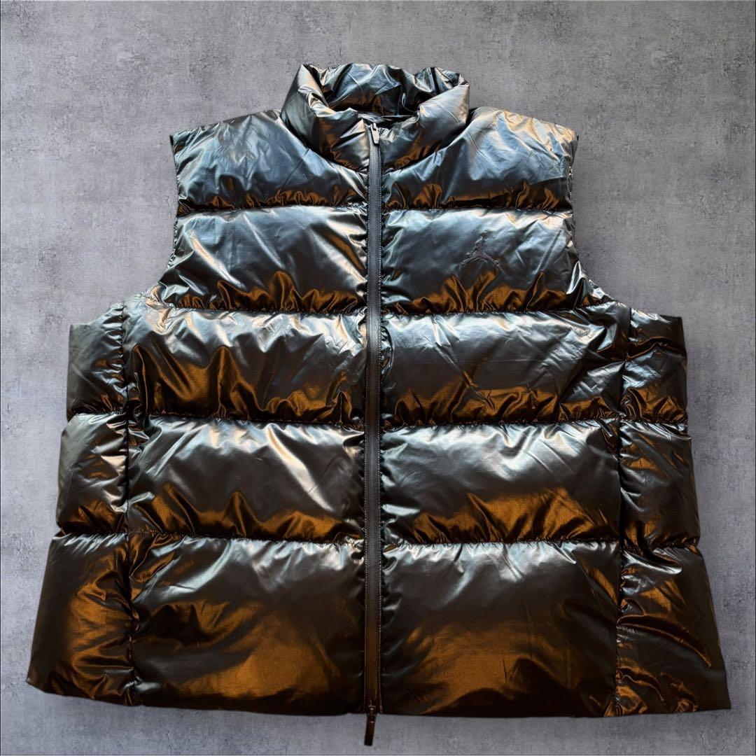 2XL NIKE ナイキ　ジョーダン　 ブラックロゴ フライト　ダウンベスト