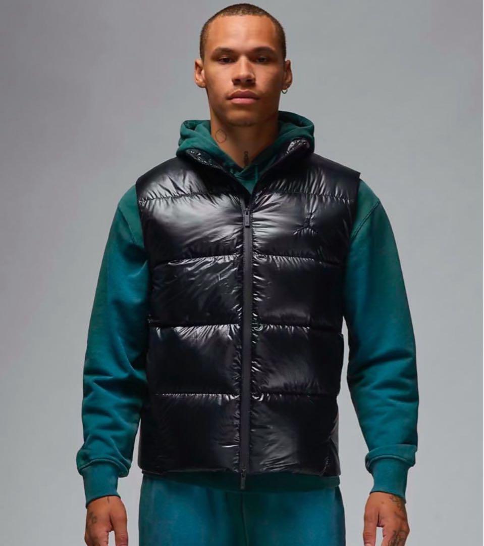2XL NIKE ナイキ　ジョーダン　 ブラックロゴ フライト　ダウンベスト