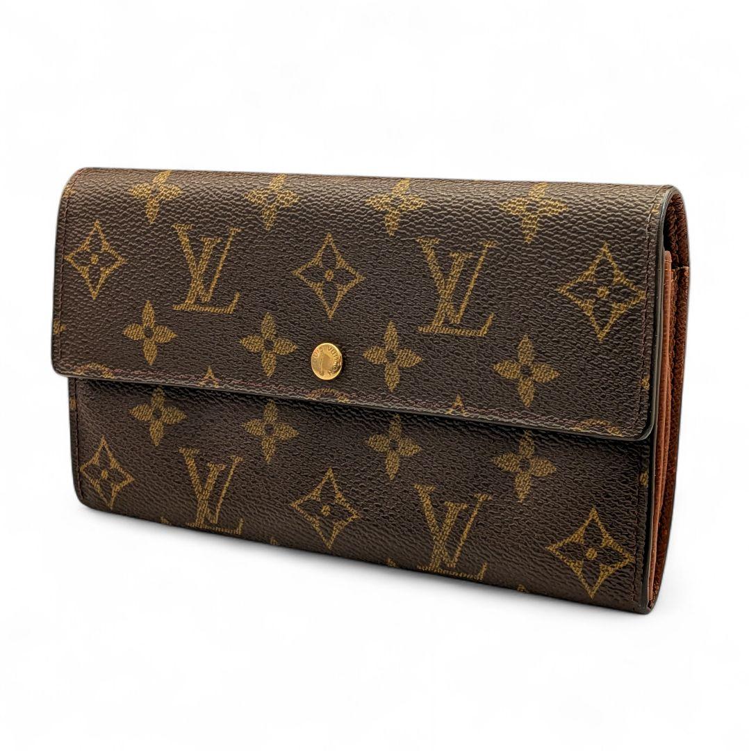 【美品】ルイヴィトン ポシェット ポルトモネ クレディ モノグラム 長財布
