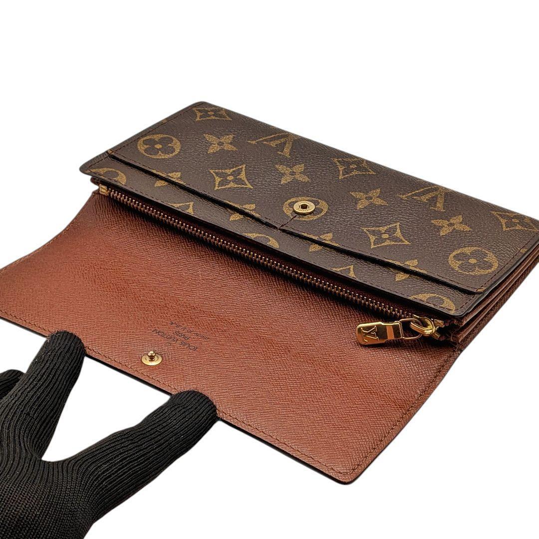 【美品】ルイヴィトン ポシェット ポルトモネ クレディ モノグラム 長財布