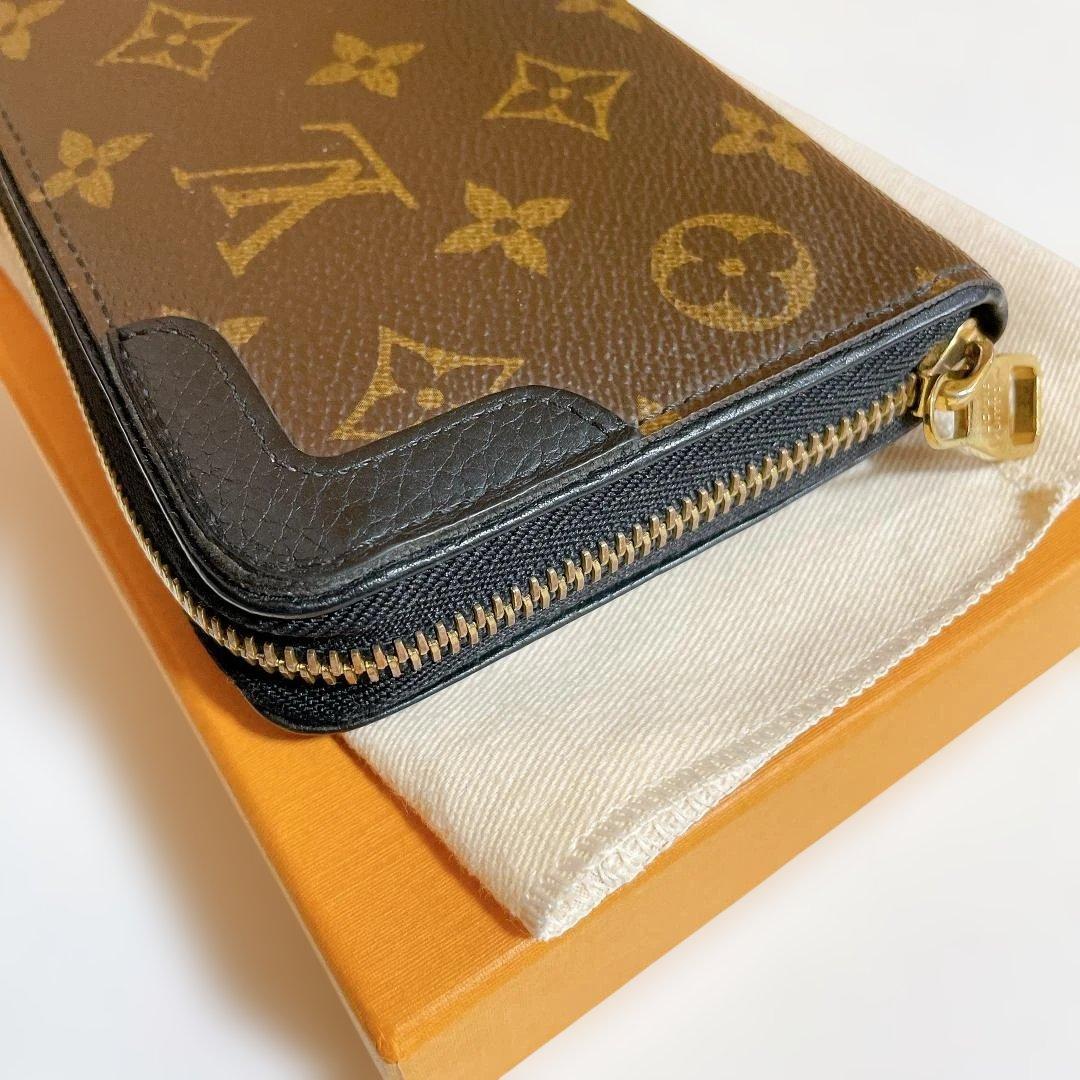 【美品】ルイヴィトン モノグラム ジッピーウォレット レティーロ ブラック