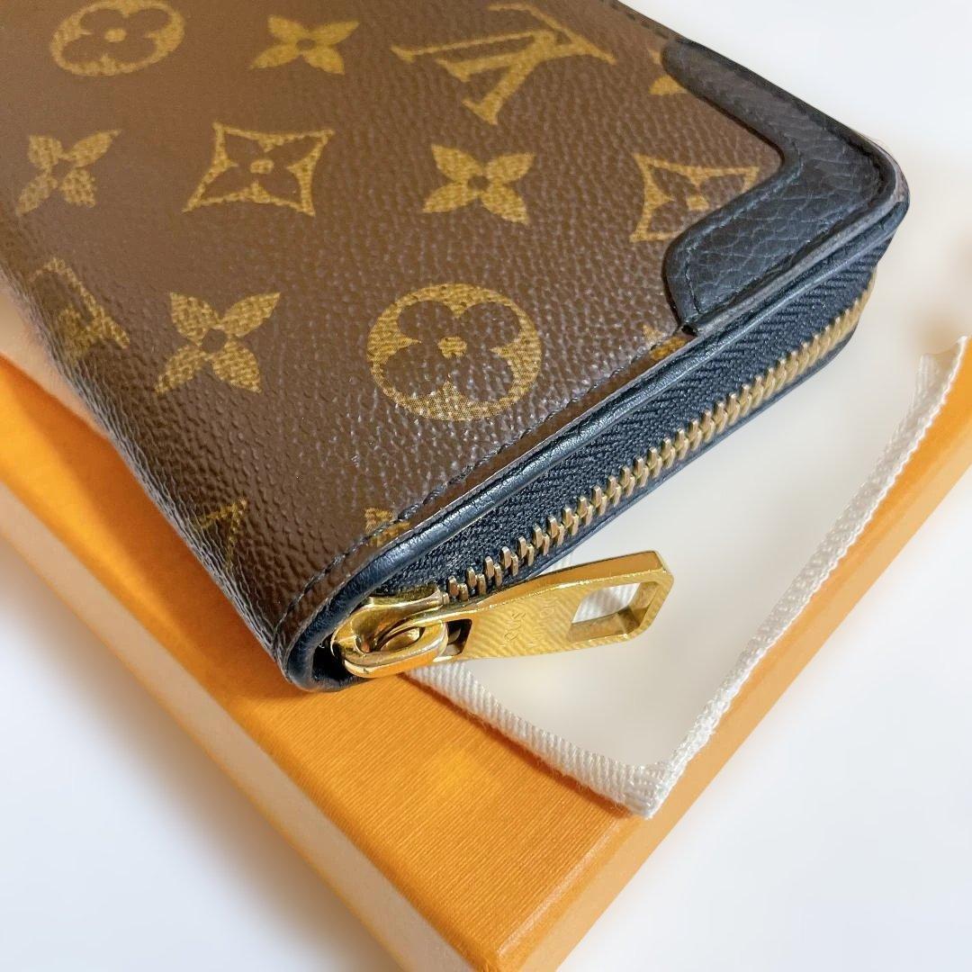 【美品】ルイヴィトン モノグラム ジッピーウォレット レティーロ ブラック
