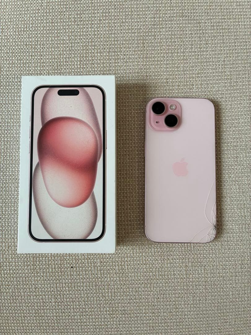 【ジャンク品】Apple iPhone 15 ピンク 本体
