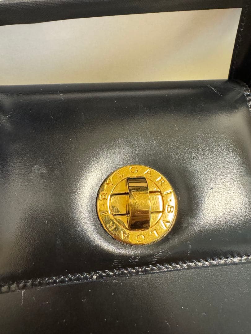 ブルガリ BVLGARI ブラック 本革 2wayハンドバッグ