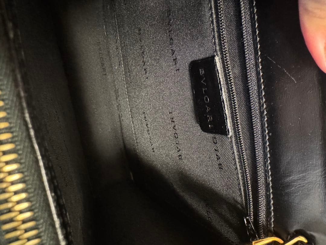 ブルガリ BVLGARI ブラック 本革 2wayハンドバッグ