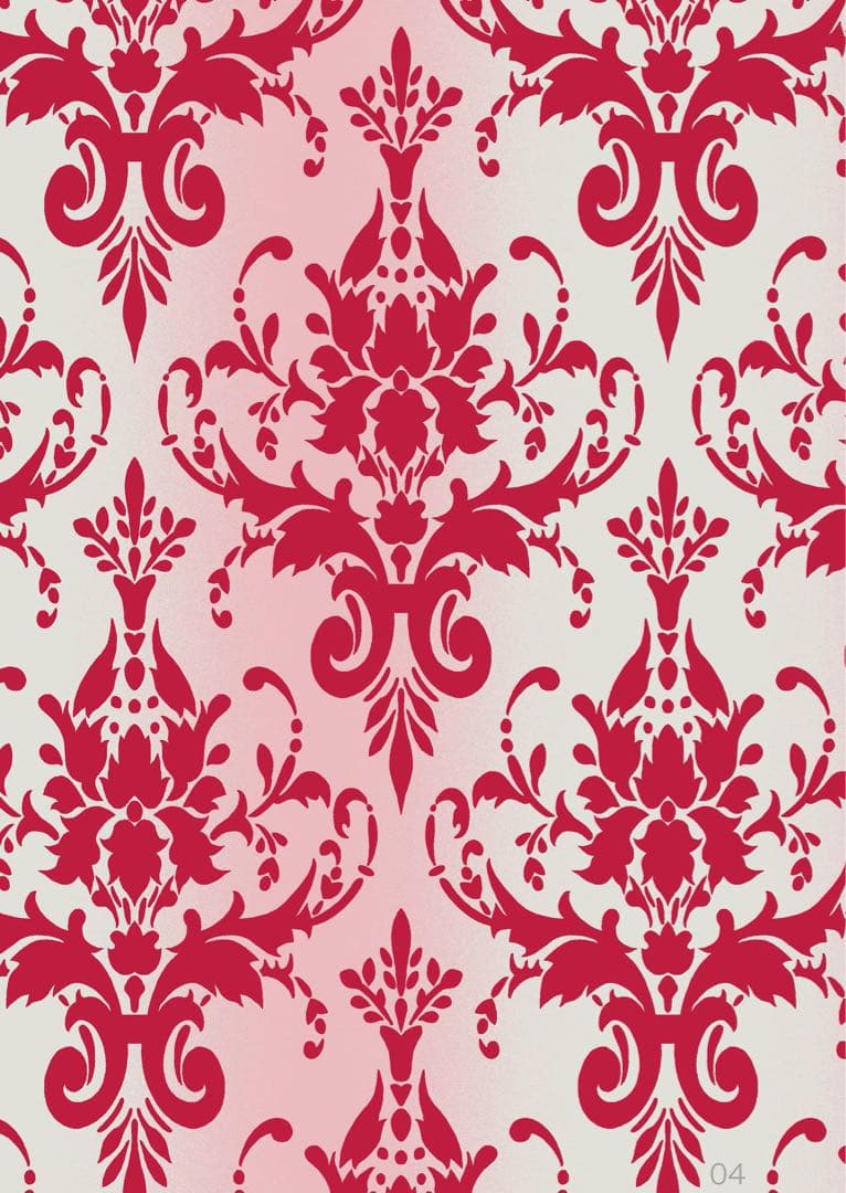 【7/30まで限定価格】ダマスク柄ピンク浴衣　キモノグラースオリジナル浴衣