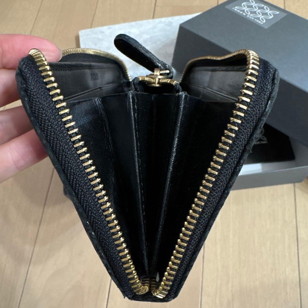 INDEN-YA 印傳屋 長財布　ラウンドファスナー